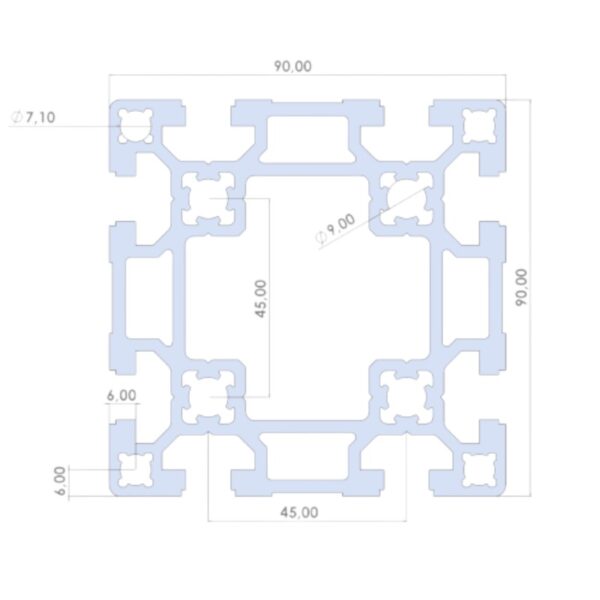 90x90 K10 (A) Sigma Profil - Görsel 2